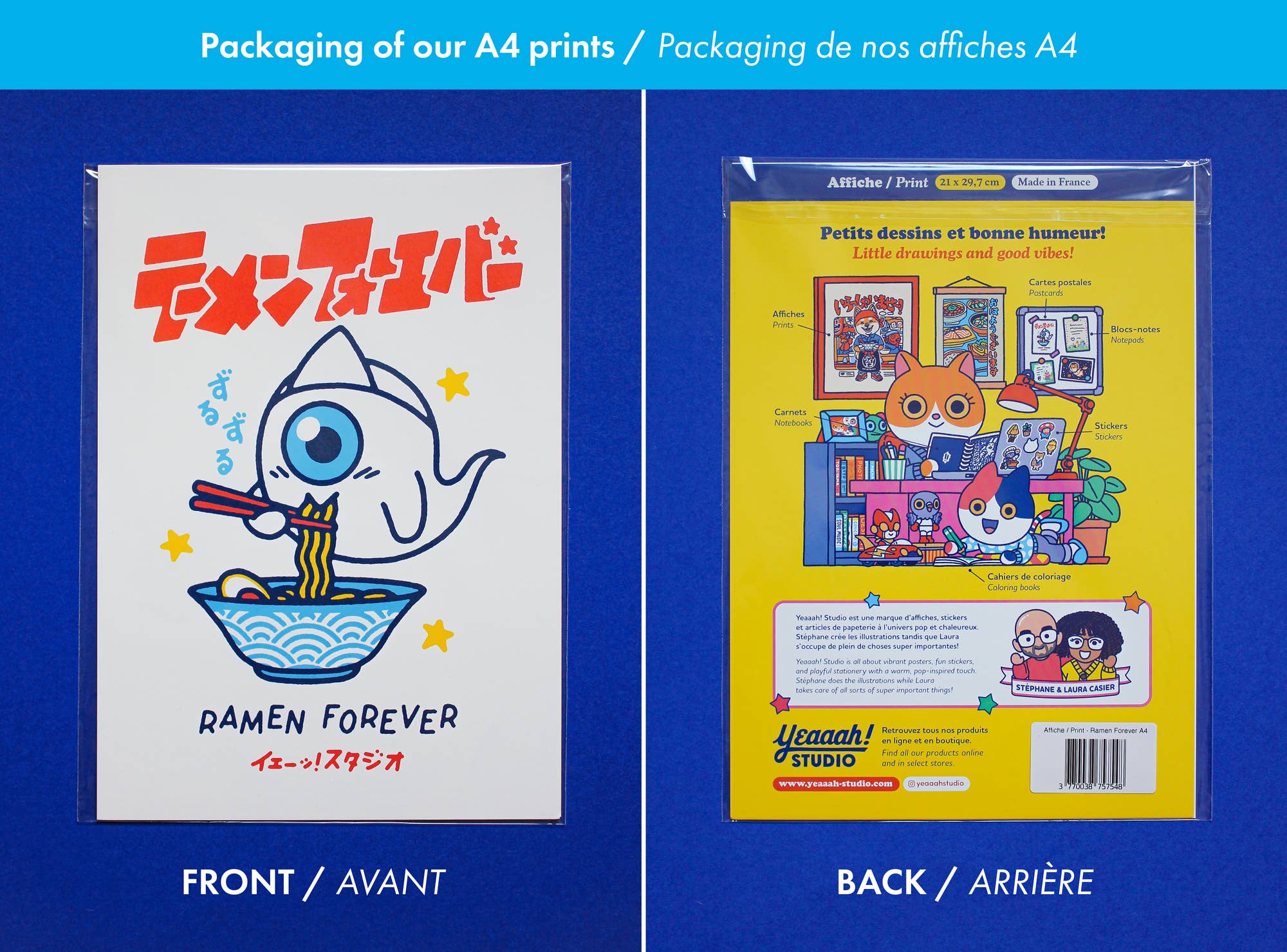 Yeaaah! Studio - Wholesale Poster - ‘Ramen Forever’ poster (Formaat 50x70 cm, 30x40 cm of A4)3