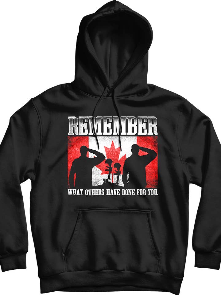 Remember What Others Have Done For You Memorial Hoodie for wholesale by Canada for Victory