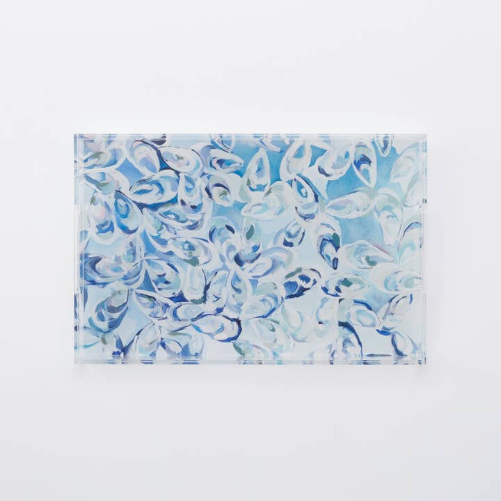 Kim Hovell Art - Wholesale Decorative Tray - Acrylic Tray - Large, Atlantic Reef