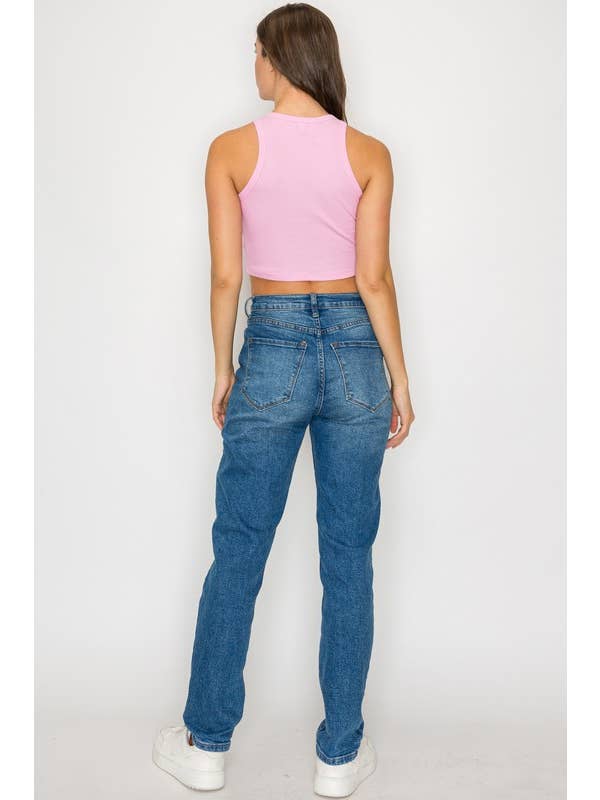 Vanilla Monkey - Wholesale Tank Top - Women's - Cropped High Neck Ribbed Tank Top11