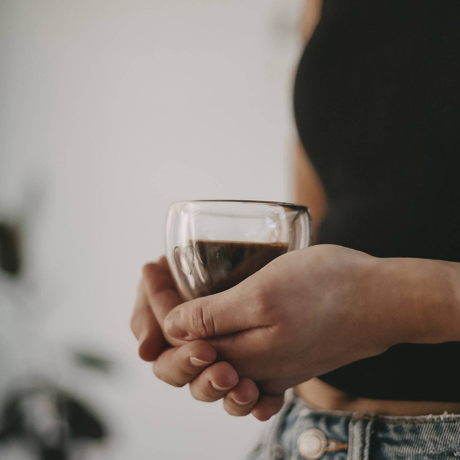 Eulenschnitt - Wholesale Drinking Glass/Cup - Double-walled Heart Glass Heart 50ml (PU = 6 pcs)6