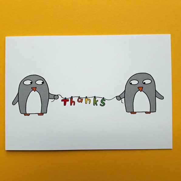Thanks Card for wholesale by Penguin Parade