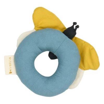 Axis Toys & Gifts - Wholesale Handheld rattle – Baby - Fabelab Rattle - Bee - Whisper White, 14 cm3