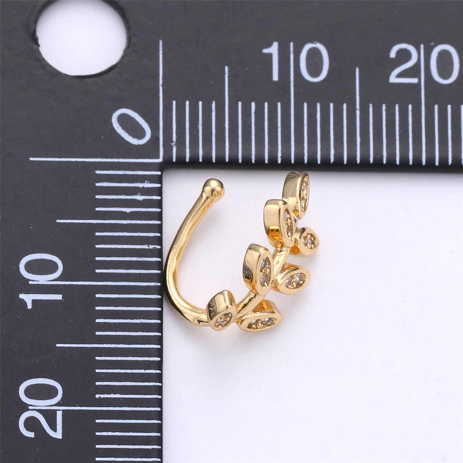 Aim Eternal - Wholesale Cuff/Wrap Earrings - Olive Vine Gold Filled Simple Cuff/Wrap Earring1