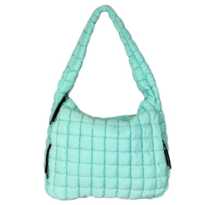GZ-4171 Puffer Quilted Handbag Mint for wholesale by Girlie Girl Originals