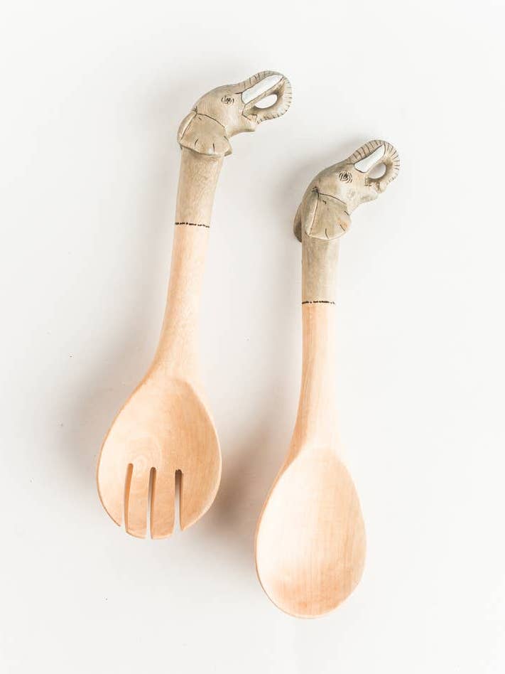 Elephant Salad Servers for wholesale by Creative Women