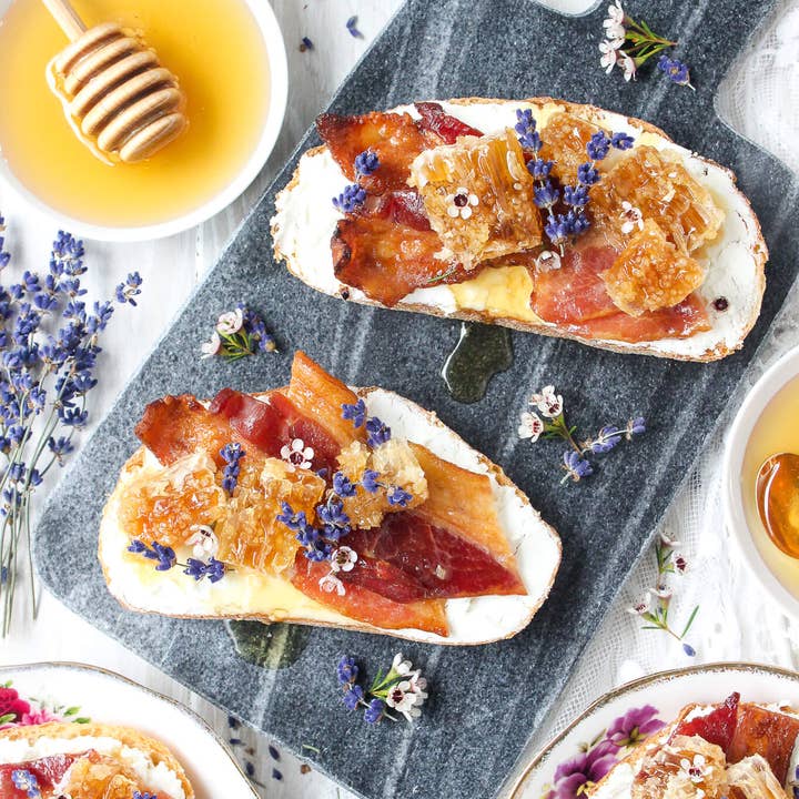Gourmet Food Solutions, Inc. - Wholesale Honey - Lavender Honey, Maison Peltier 8oz glass jar