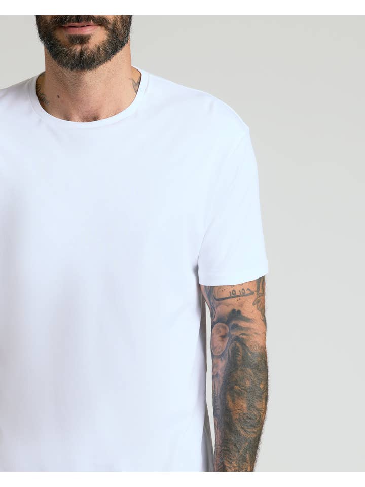 True Classic - Wholesale T-Shirt - Men's - White Pima Crew Neck4
