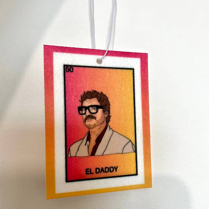 Gaec Studio – wholesale Air freshener – El daddy Lotería Pedro Pascal Pop Culture air refresher
