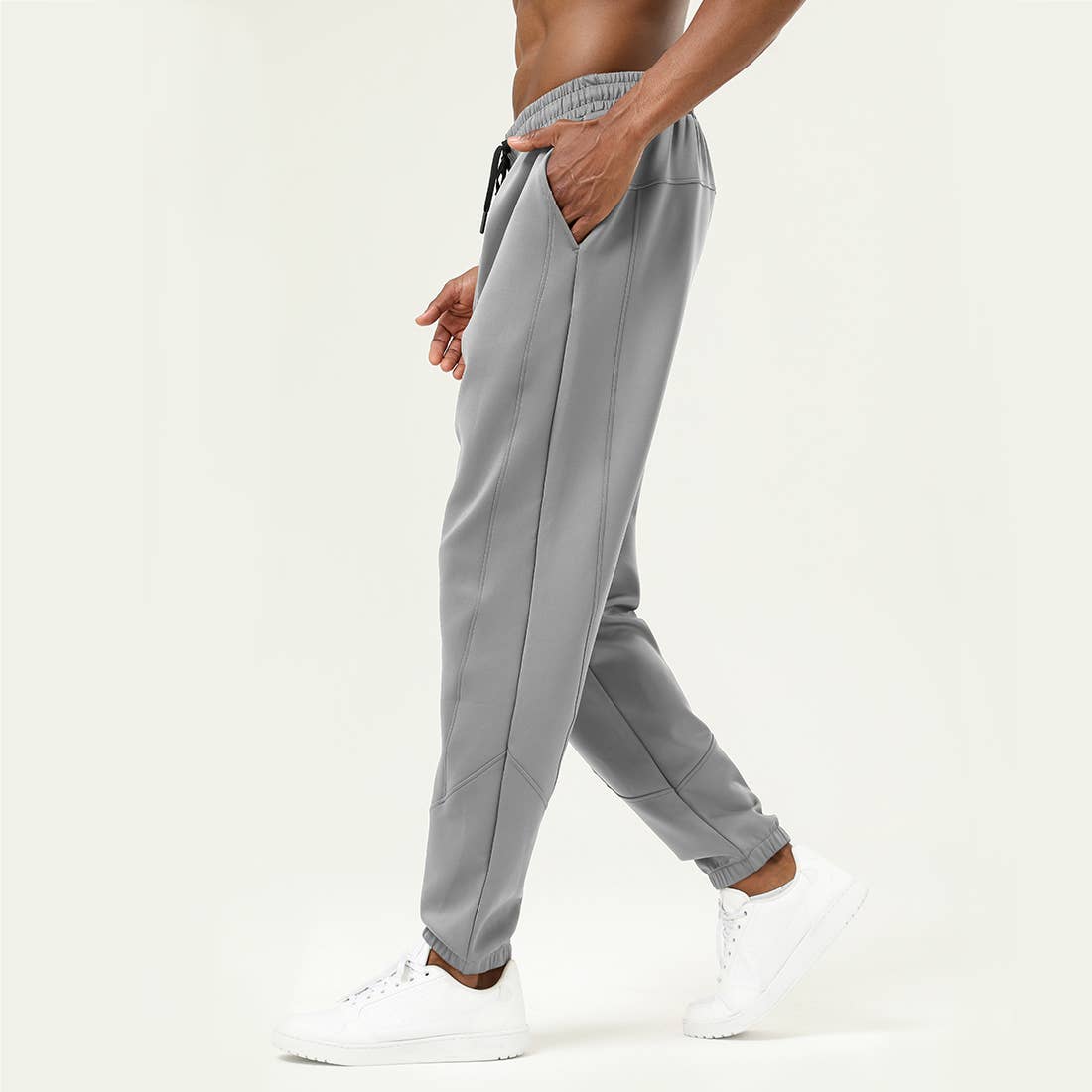 Sodalemon - Wholesale Athletic Sweatpants/Joggers - Men's - Man Winter Loose Pockets Cycling Running Sport Sweatpants1