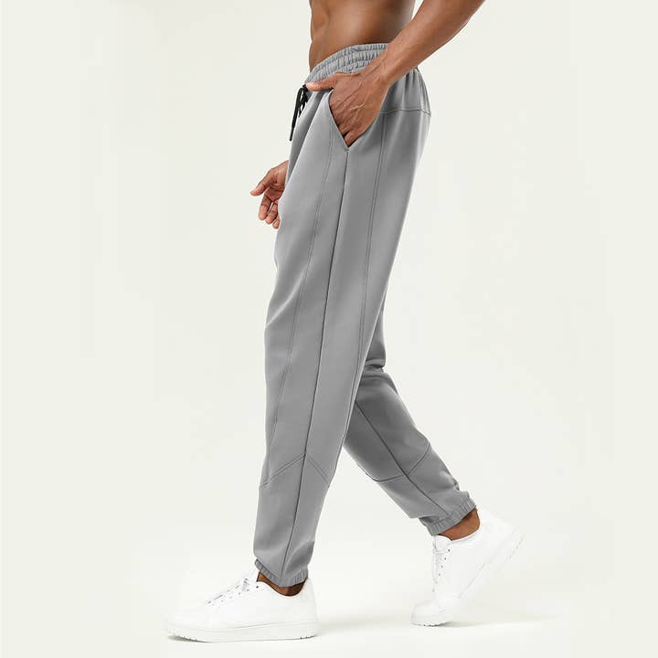 Sodalemon - Wholesale Athletic Sweatpants/Joggers - Men's - Man Winter Loose Pockets Cycling Running Sport Sweatpants1