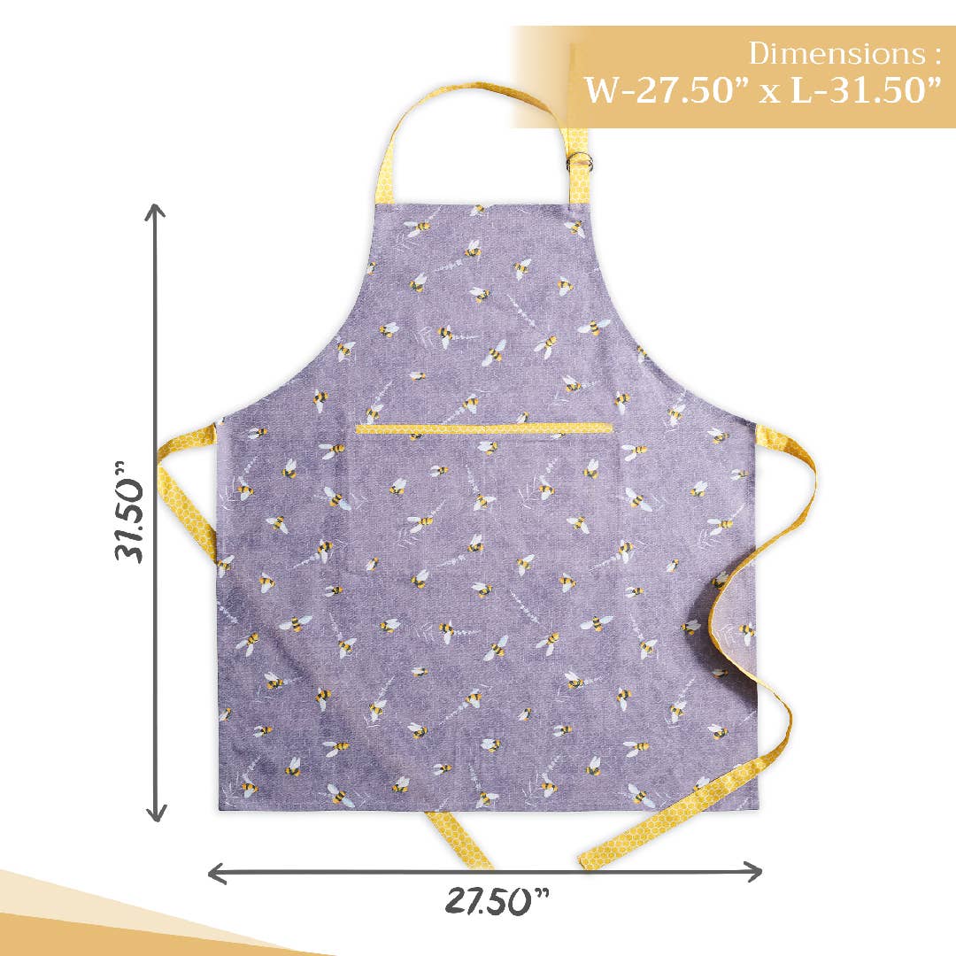Maison d'Hermine - Design in Every Thread - Wholesale Apron - Apron 100% Cotton - Everyday Cooking - Bees Are Buzzing3