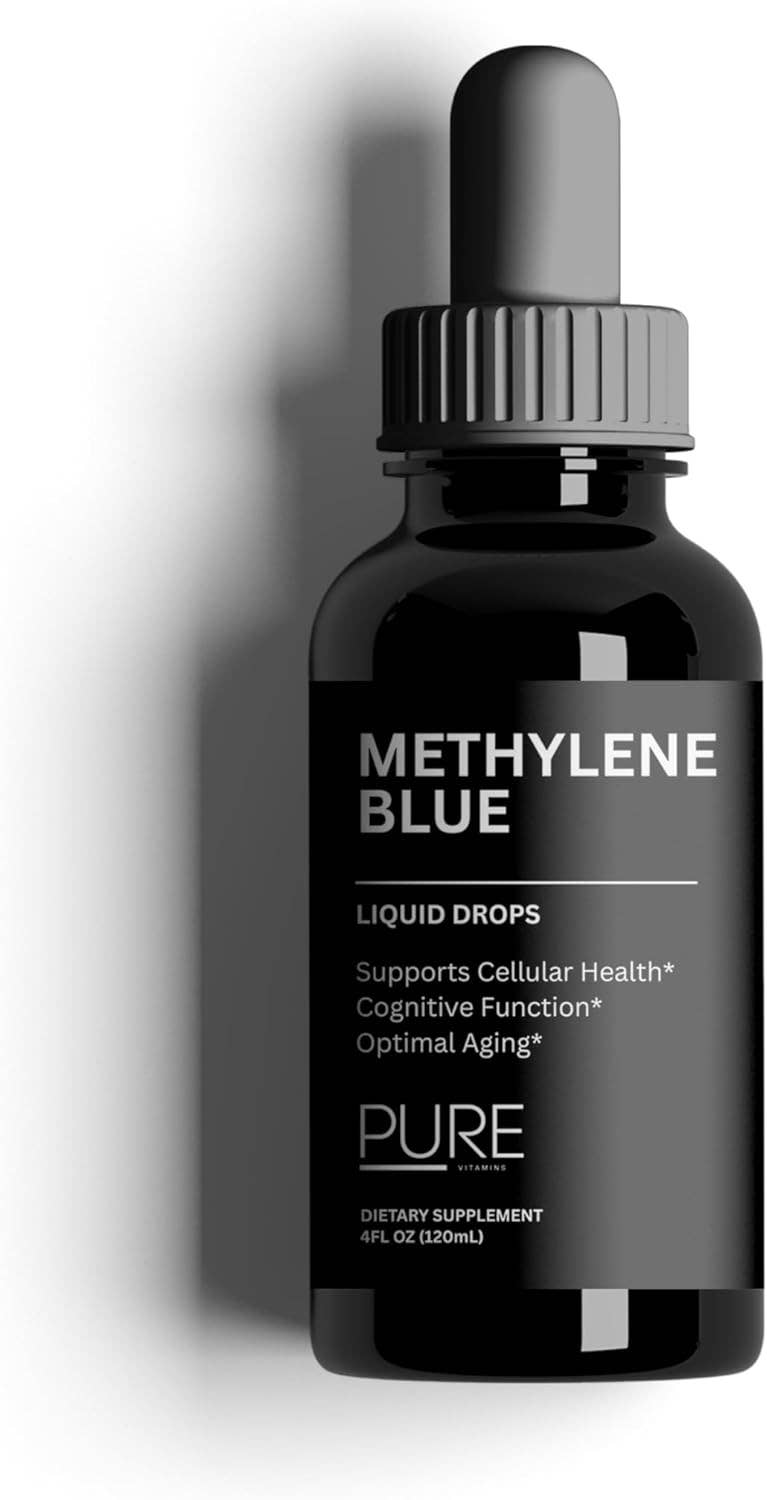 pure Vitamins – wholesale Oral supplement/vitamin – Pure Vitamins Organic Methylene Blue Drops - 10mg - 120ml7