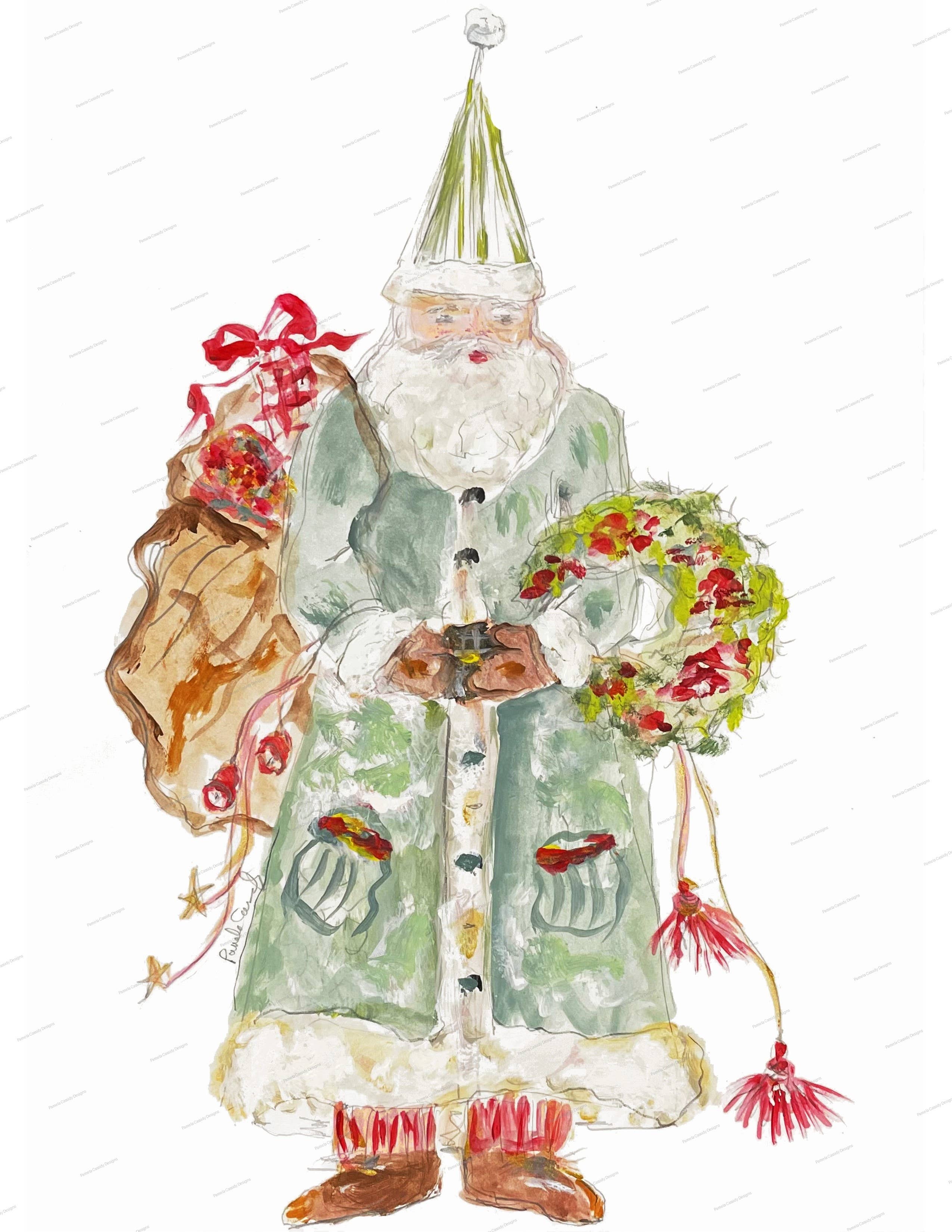 Pamela Cassidy Designs - Wholesale Tea Towel - Almost Christmas Kitchen Towel1