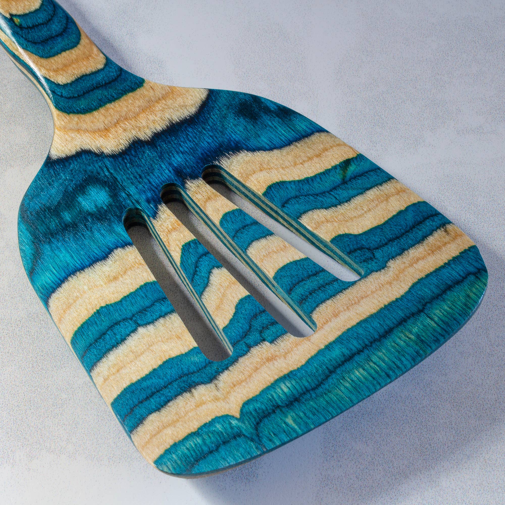 Totally Bamboo - Wholesale Spatula/Turner - Baltique® Mykonos Colorful Wooden Slotted Spatula, 12.5"4