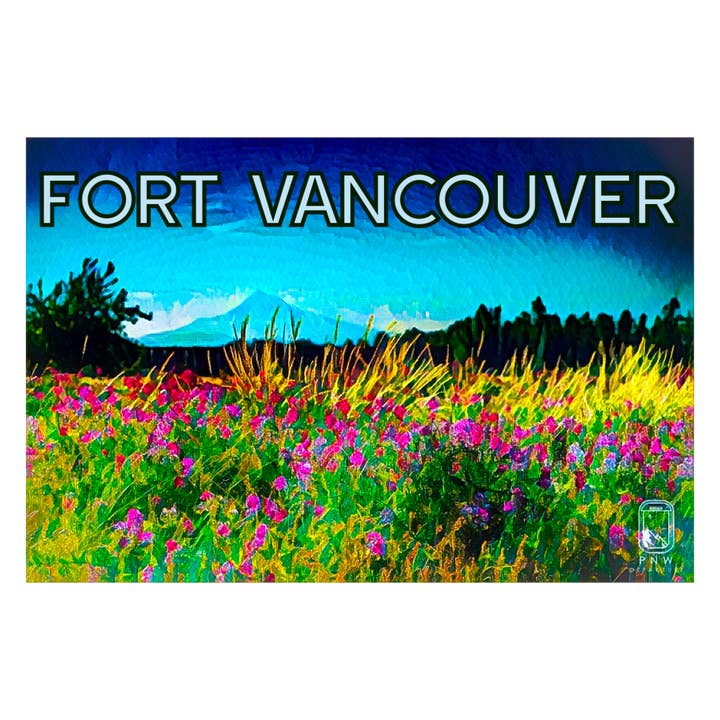 Fort Vancouver Mt. Hætte klistermærke for engroshandel hos PNW Departure