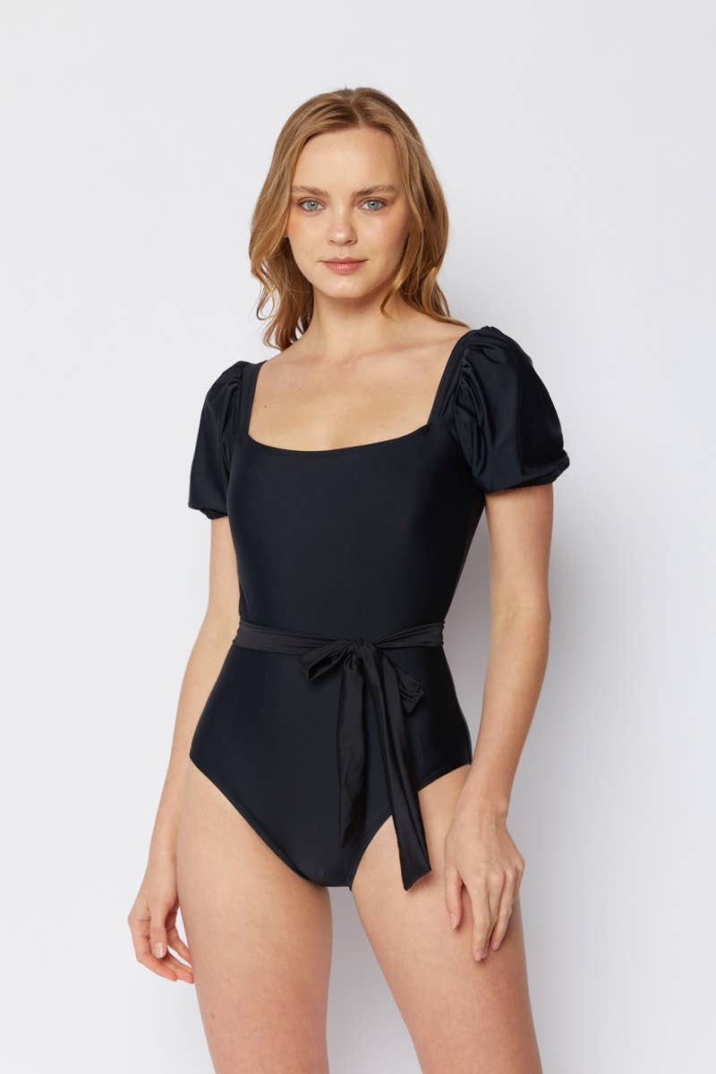 MARINA WEST SWIM – Großhandel Badeanzug – Damen – Puffärmel 1PC-schwarz0