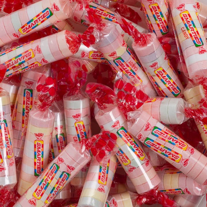 Smarties® 10-tablet rolls - 40 lb. bulk case for wholesale by Smarties