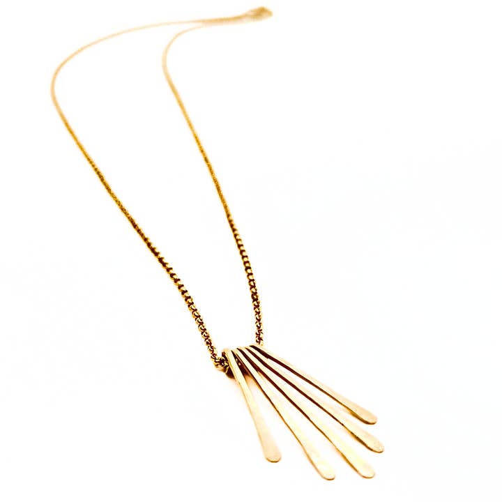Gold Chime Necklace for wholesale by TRACI MOYO DESIGNS