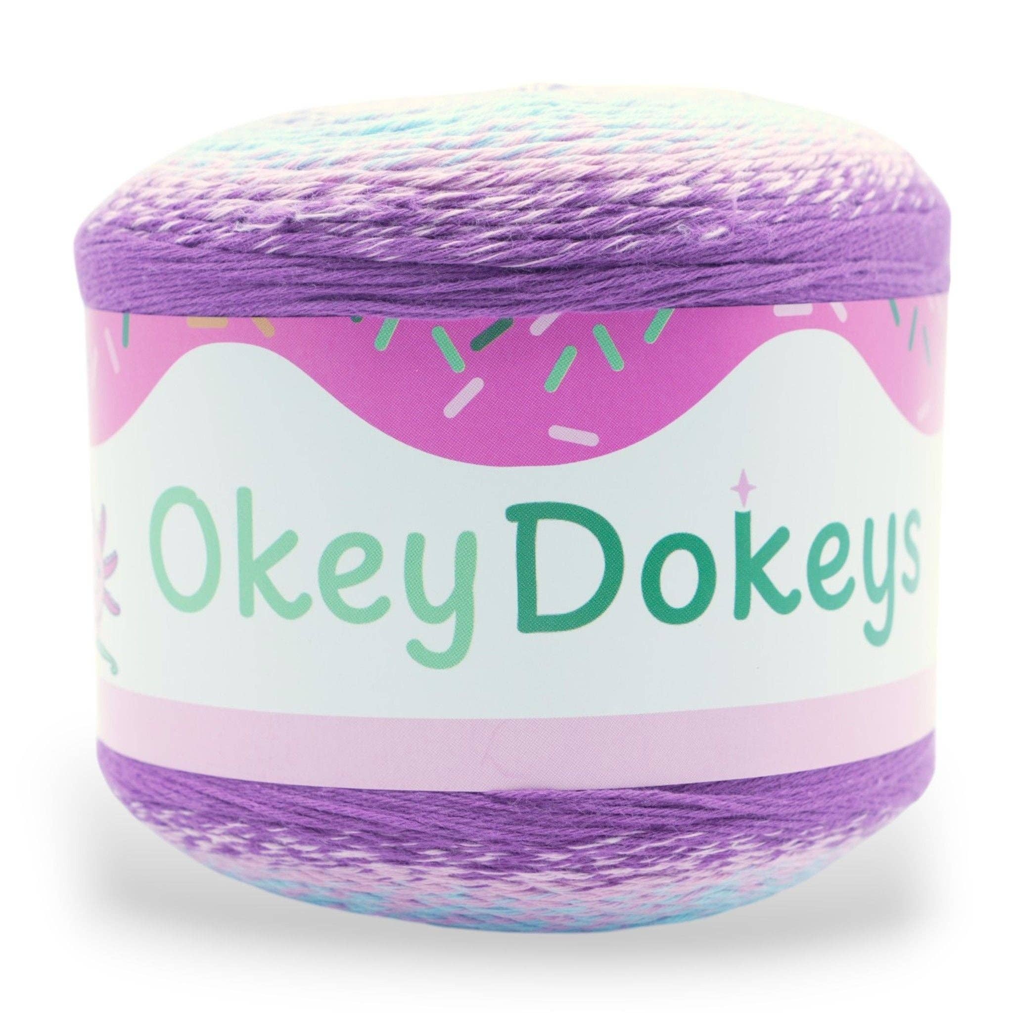 Okey Dokeys - Wholesale Yarn - 1060 Yards Gradient Cake Yarn - #1 Super Fine Cotton Acrylic Yarn4