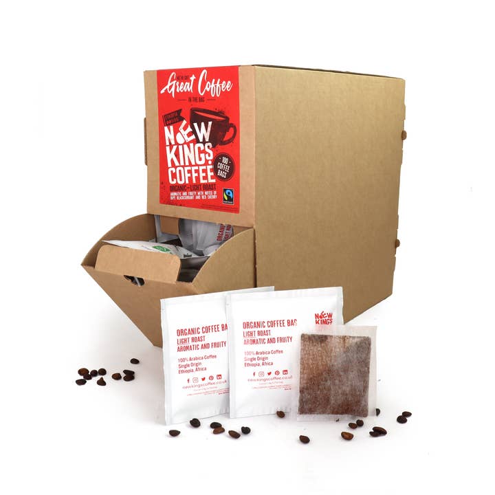 Light Roast Coffee Bags - Organic and Fairtrade - Loose for wholesale by New Kings Coffee