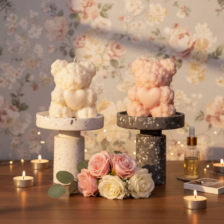Crazy About Candles - Wholesale Novelty Candle - Handmade Rose Bear Candle - Unique Decorative Gift for Home Decor7