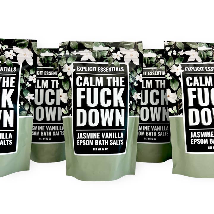Explicit Essentials - Wholesale Bath Salts - Calm The Fuck Down Bath Salts 12oz Bag 6