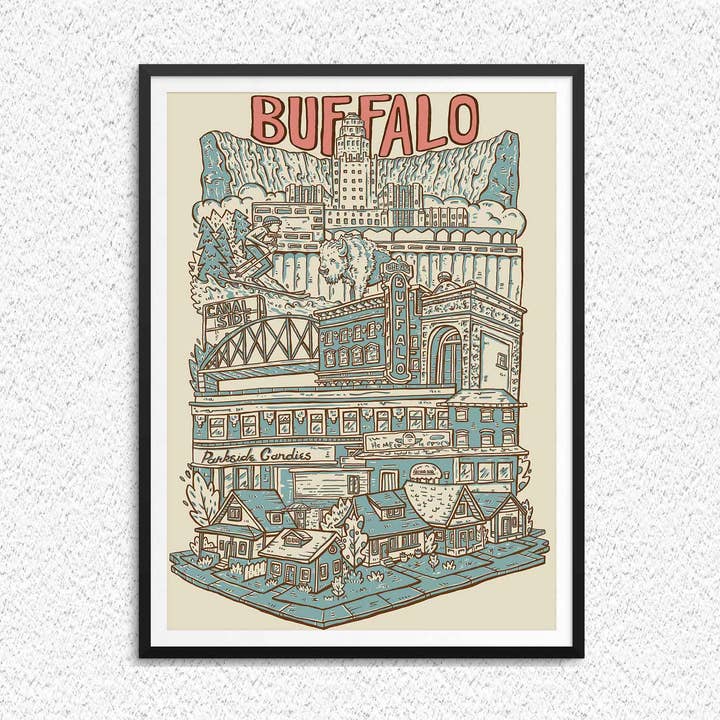 Buffalo NY 12" x 16" for wholesale by Welcome To the Neighborhoods