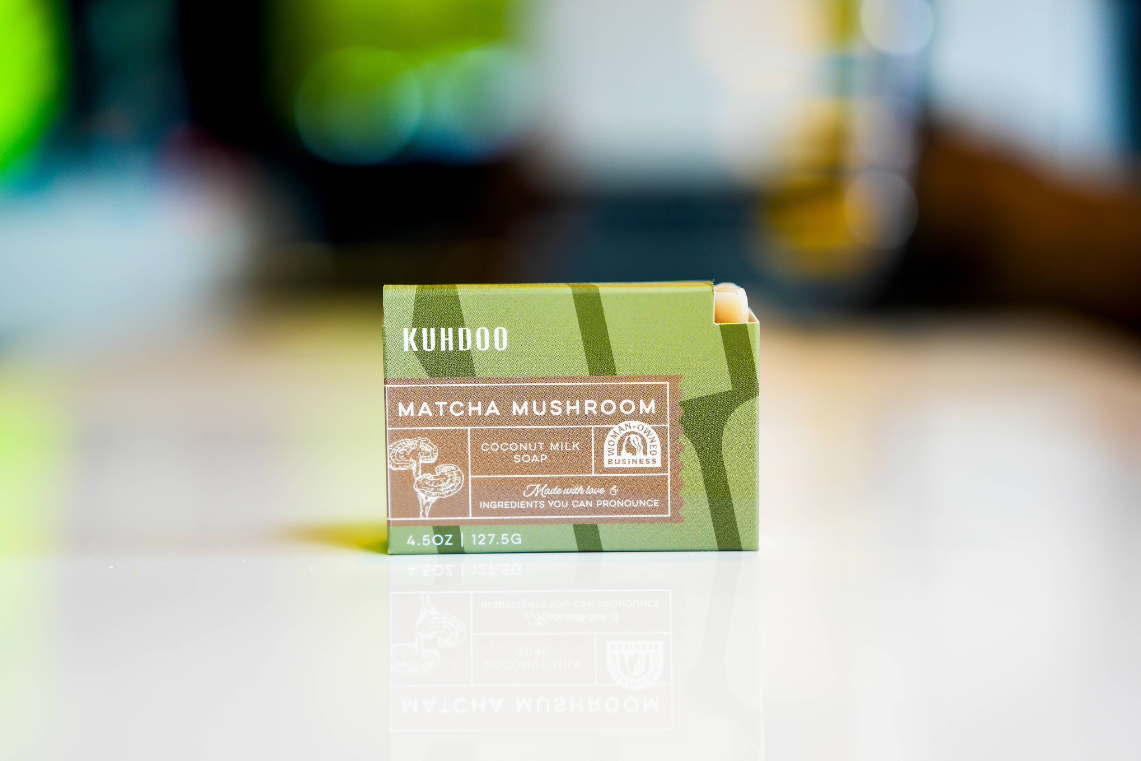Kuhdoo Soap - Wholesale Bar Soap - Matcha Mushroom Bar Soap