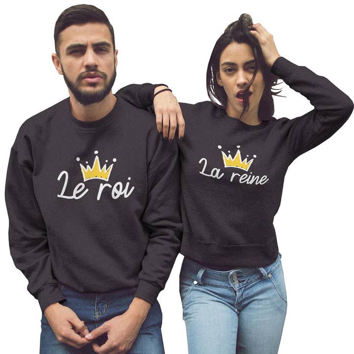 The King - Camisola de casal The Queen por atacado de Planetee