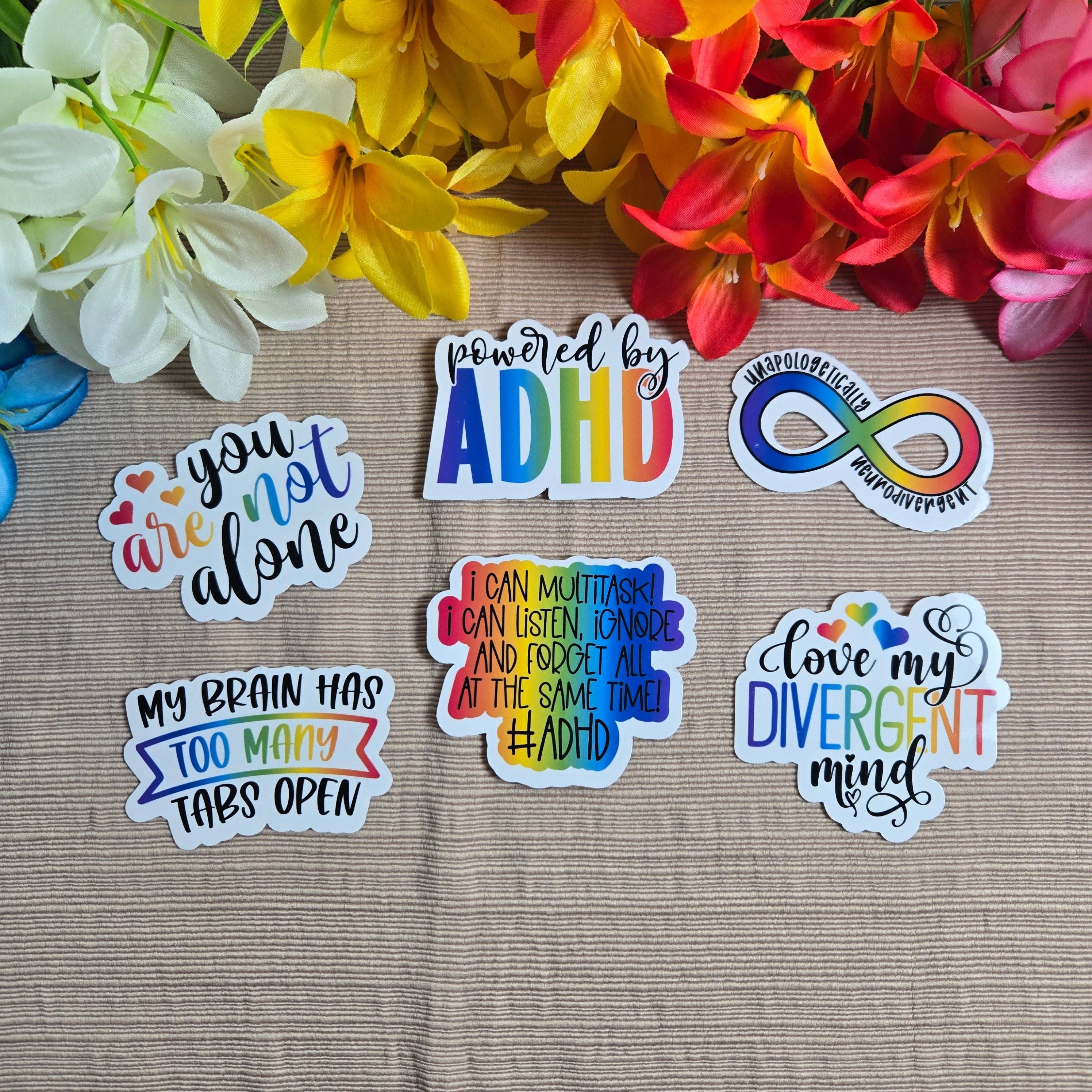 Vegas Custom Creations - Wholesale Sticker - Neurodivergent Series 2 Stickers3