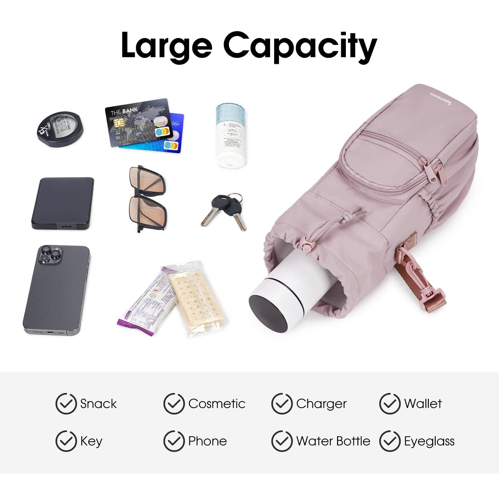 wandf - Wholesale Bottle Rack/Holder - Insulated Water Bottle Holder with Strap and Phone Pocket17