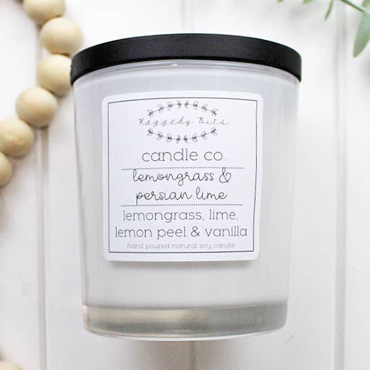 Raggedy Bits - Wholesale Jar/filled candle - Raggedy Bits Candle Co – Lemongrass & Persian Lime0