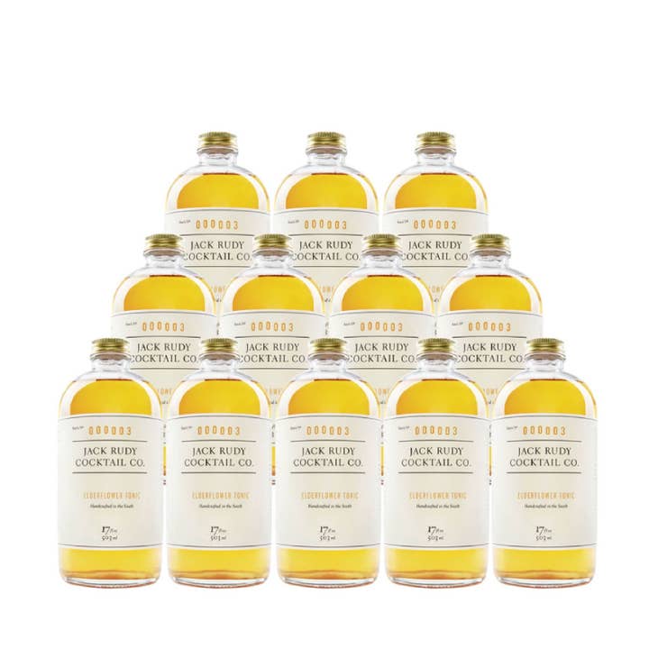 Case of Elderflower Tonic - 16 oz for wholesale by Jack Rudy Cocktail Co.