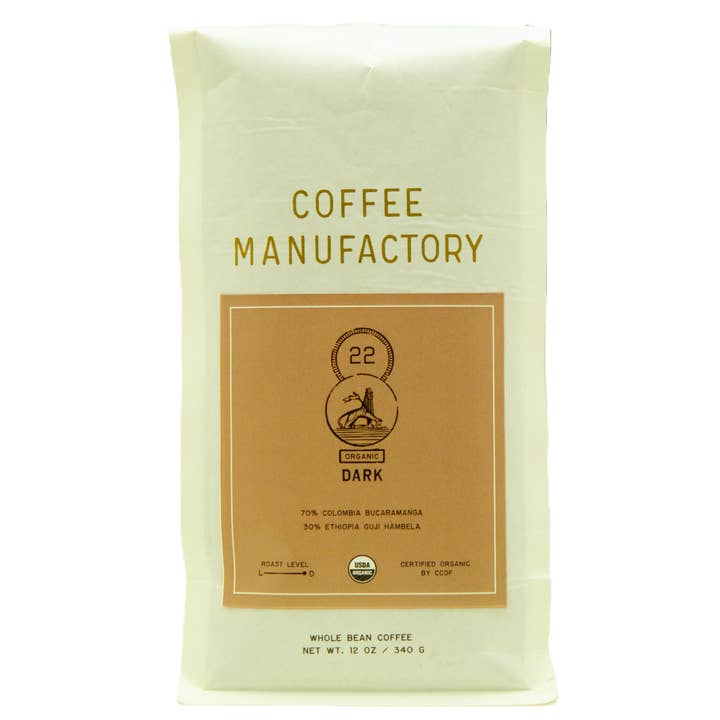 22 Økologisk Mørk for engroshandel hos Coffee Manufactory