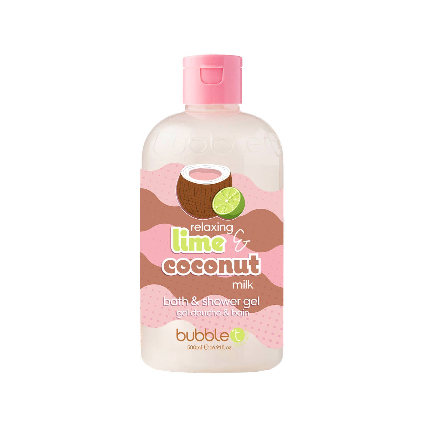 Bubble T Cosmetics – Großhandel Duschgel – Limonen- und Kokosmilch-Smoothie Duschgel (500 ml)1