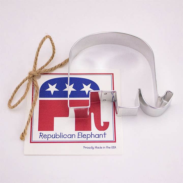 Republican Elephant Cookie Cutter for wholesale by Ann Clark