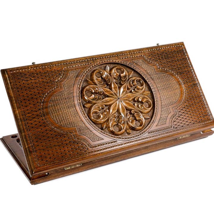 Handgemaakte backgammon sierklassieker 24 „x 12" x 2" voor wholesale door Hrachya Ohanyan