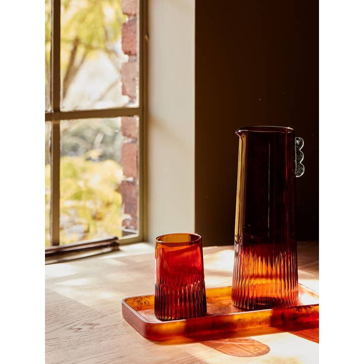 Saardé - Wholesale Drinking Glass/Cup - Kairos Large Water Glass | Dark Amber | Set of 21