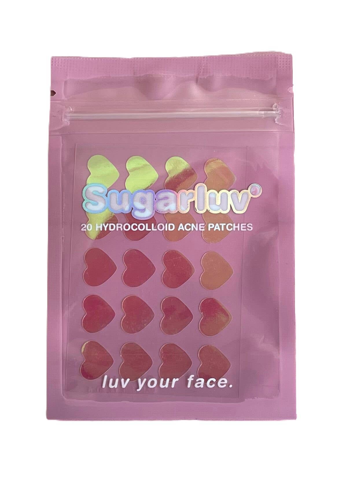 Sugarluv - Wholesale Acne/Hydrocolloid Patch - Hydrocolloid Acne Patches Holographic Hearts 20 Count NEW1