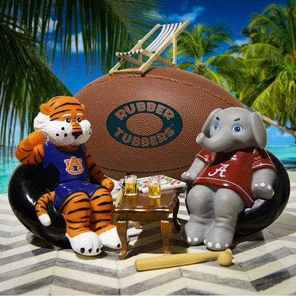 Rubber Tubbers - Wholesale Bath Toy - Baby - Auburn University Tigers - Aubie - Premium Bath Toy Collecti7
