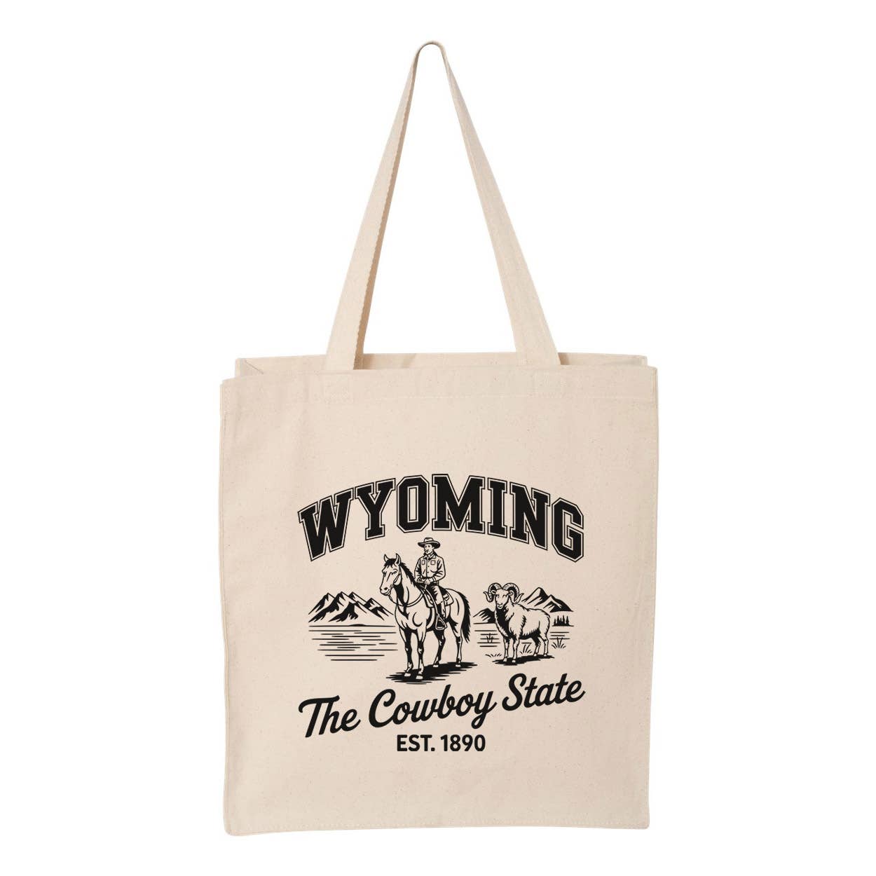 Lucky Luna Apparel - Wholesale Tote Bag - Women's - Cowboy State Wyoming Tote Bag0