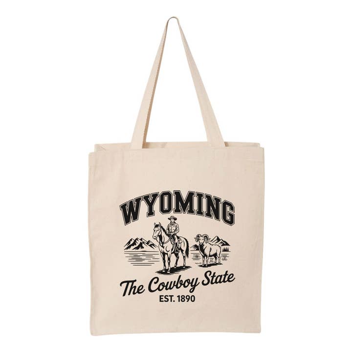 Lucky Luna Apparel - Wholesale Tote Bag - Women's - Cowboy State Wyoming Tote Bag