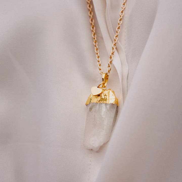 PHOEBE´S - Wholesale Pendant/Charm Necklace - White Quartz Necklace, Personalized Necklace, Birthstone Necklace, Gift for Her4