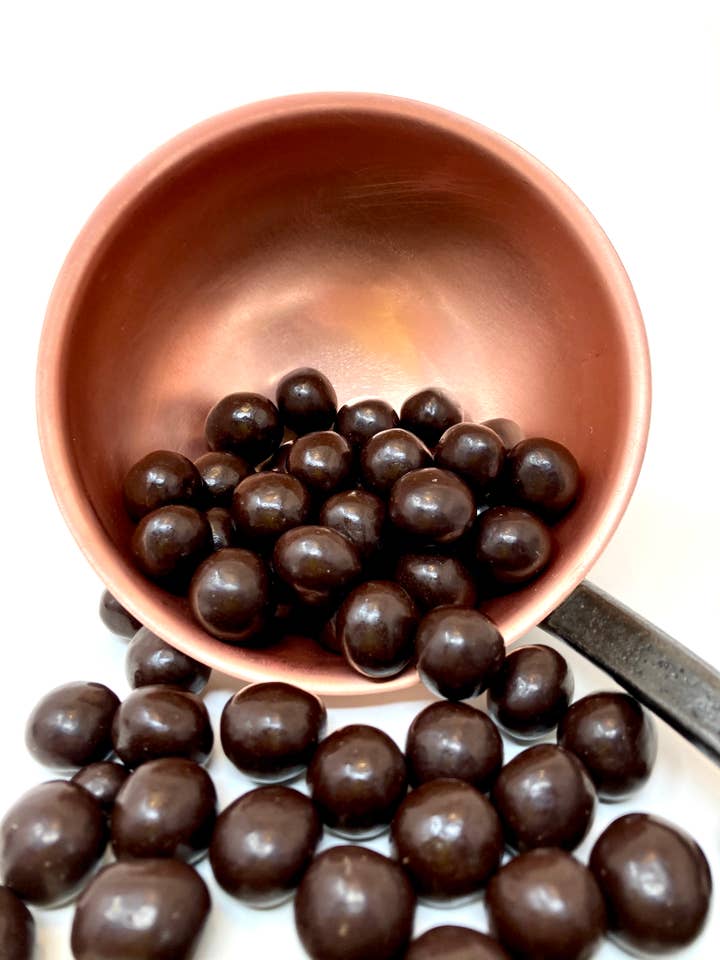 Corn balls, dark chocolate (bulk 1kg) for wholesale by Cocoripop