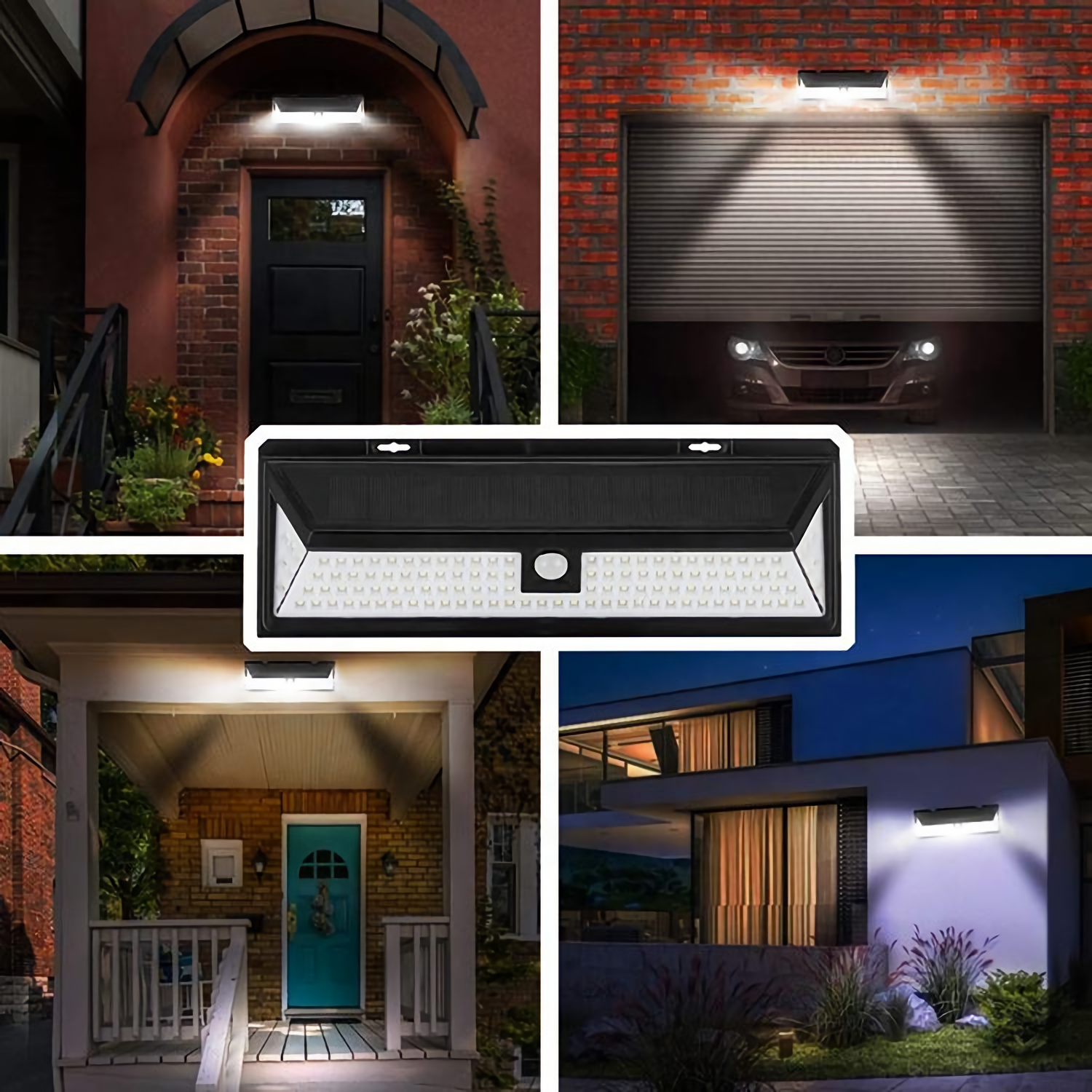 YI LIGHTING LLC - Wholesale Outdoor/Lawn Light - 12" Solar Light Outdoor with  PIR Motion Sensor 6000k 800LM3