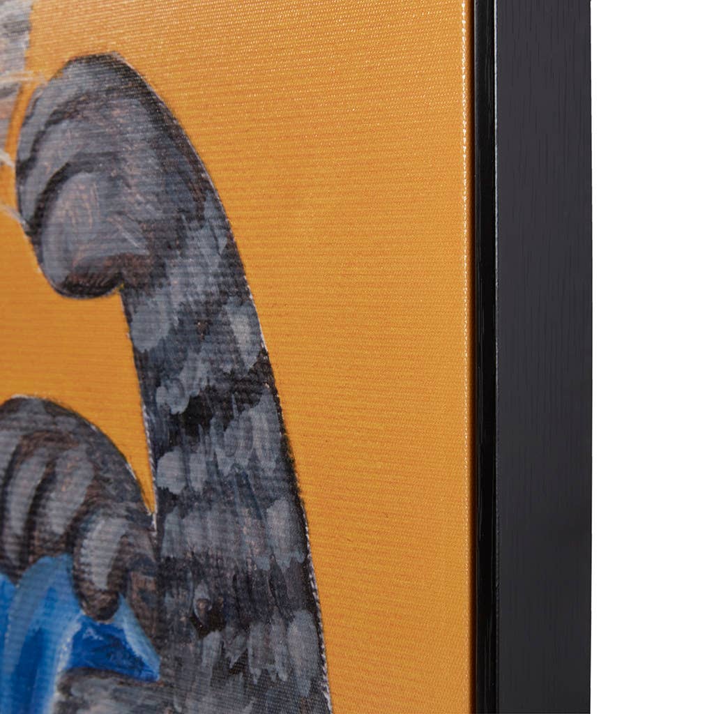 Olliix - Vente Affiche d'art - Décoration murale sur toile encadrée avec portrait royal d'animal de compagnie, Rosie Feline Cat1