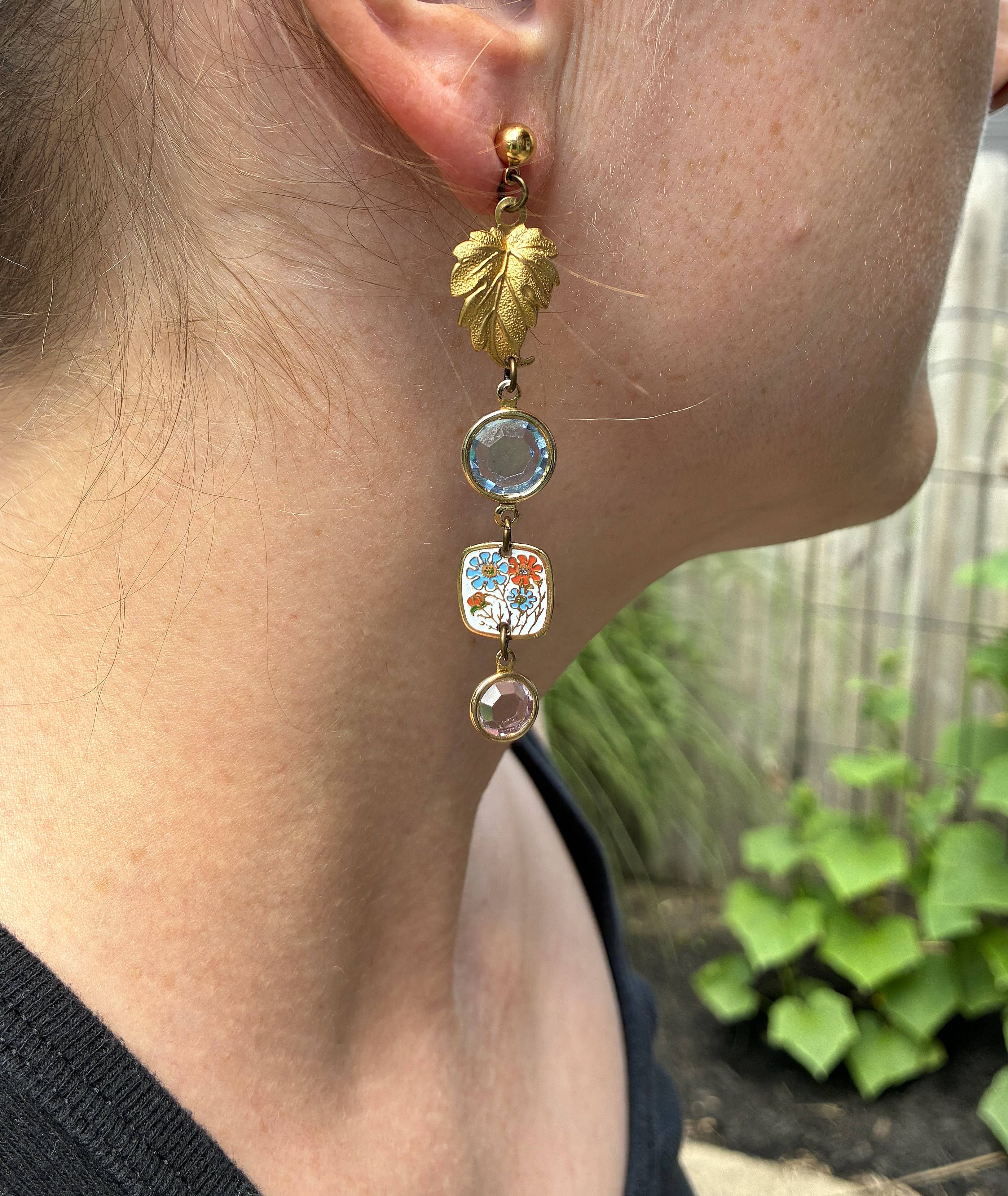 Poor Sparrow - Wholesale Dangle Earrings - Nature Study Number 2 Vintage Charm Dangles1