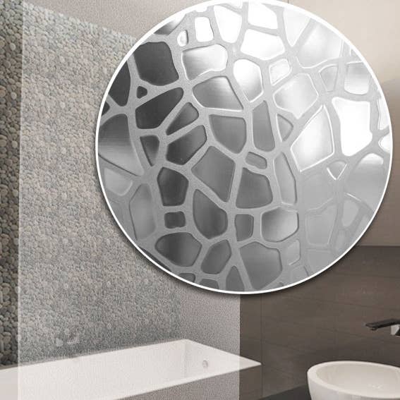 TROPIK HOME - Vendita all'ingrosso Tende da doccia - Tenda a rullo per tenda da doccia con staffa, 100 cm1