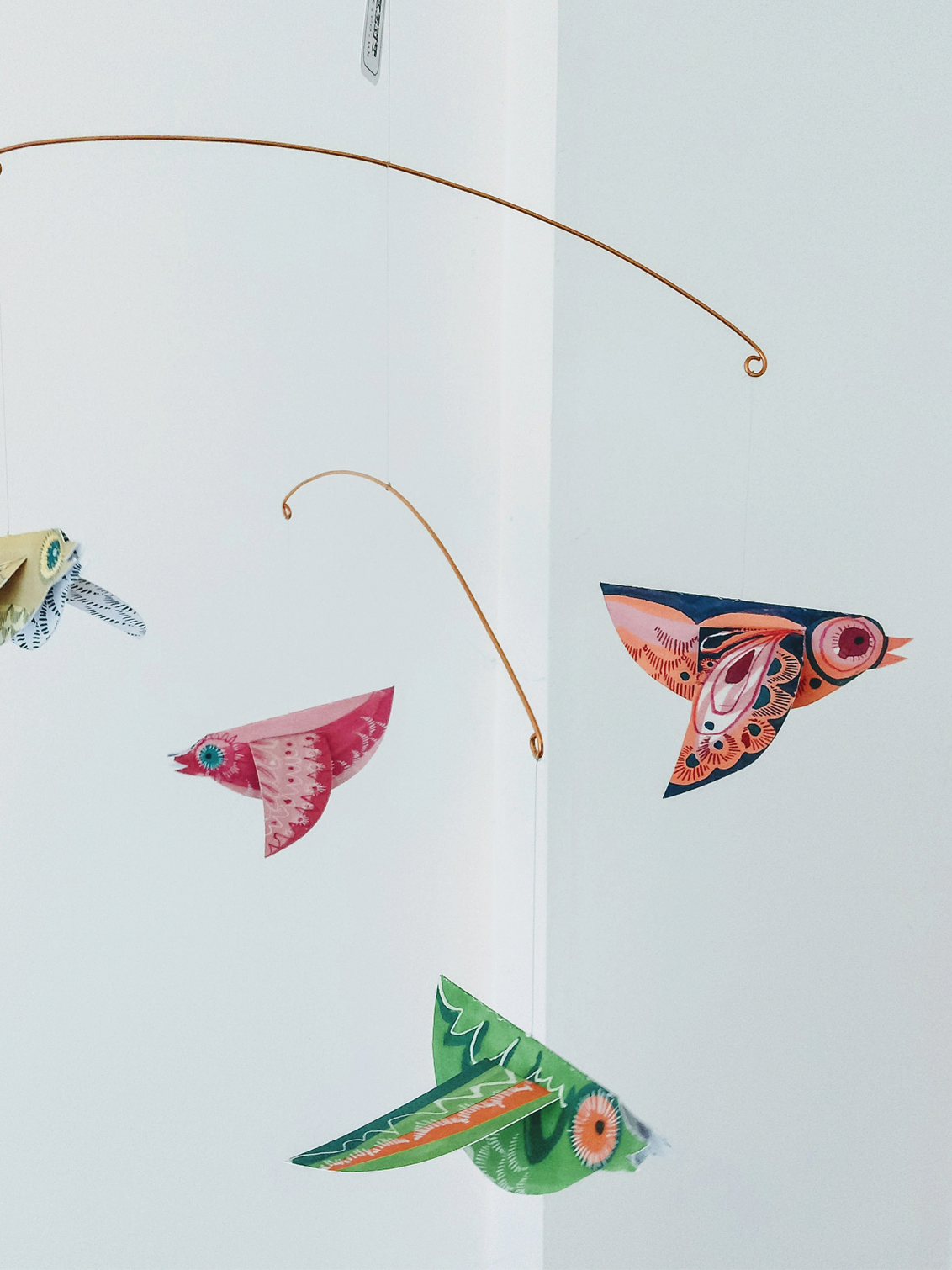 Esther Kent Design – wholesale Mobile – Handmade Colourful Paper Birds Mobile1